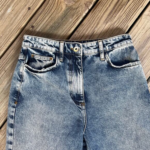 Collusion 005 Women's Straight Leg Acid Washed Jeans Size 28/34 - Picture 3 of 10